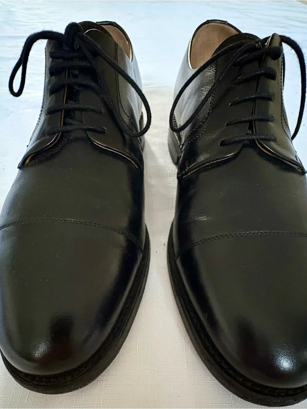 Henry Stevens/Shoepassion Black Cap-Toe Derby - Size Men’s US9 - Goodyear Welt